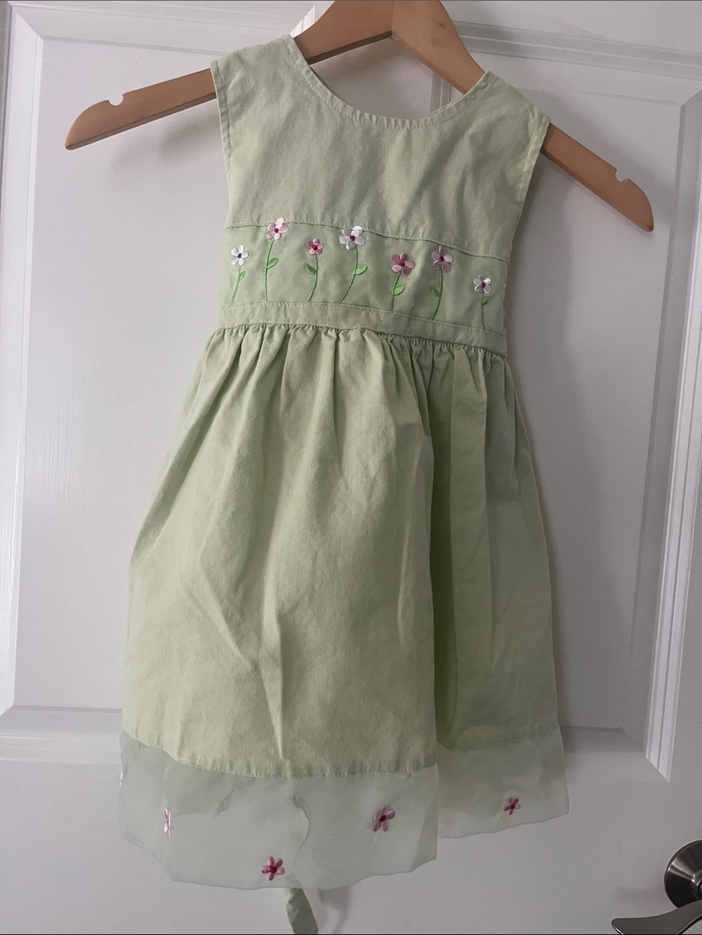 Blueberi Boulevard Vintage kids Girls Floral cotton embroidered sundress Dress